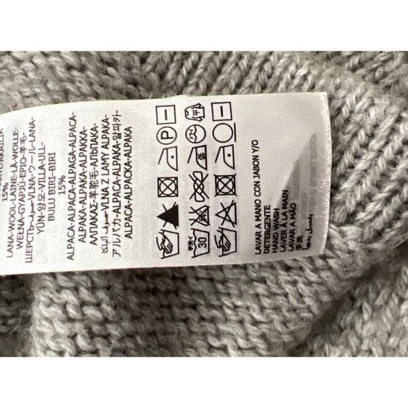 Springfield Women Gray Alpaca / Wool Blend Long Sleeve Sweater Size L - Picture 12 of 12